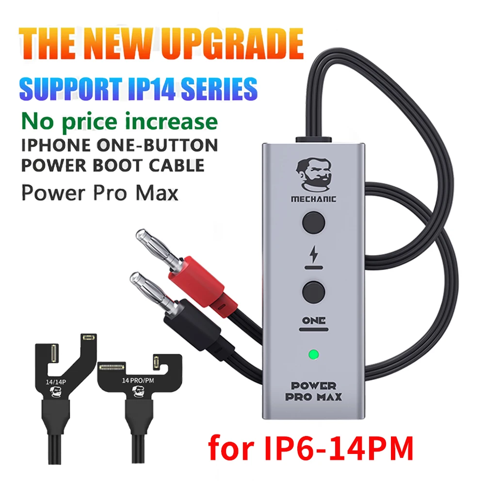 

MECHANIC NEW Power Pro Max for IPhone 6 7 8 X 11 12 13 14Por Max TYPE-C One Button Power Cord Fast Start Test Cable
