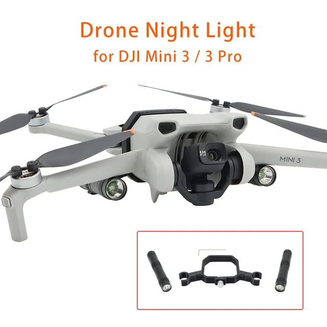 Lumière de vol nocturne LED pour Drone DJI Mini 3 Pro, Flash, projecteur,  éclairage, support de sécurité, accessoire - AliExpress