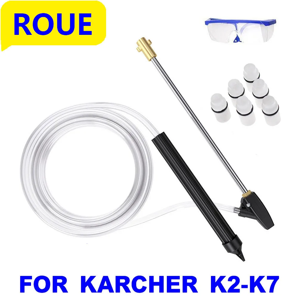Rondella Di Pressione Kit Di Sabbiatura Sabbiatrice Lancia Ugello Rondella Per Karcher K2 K3 K4 K5 K6 K7 Ugello Di Sabbiatura Pulizia Auto
