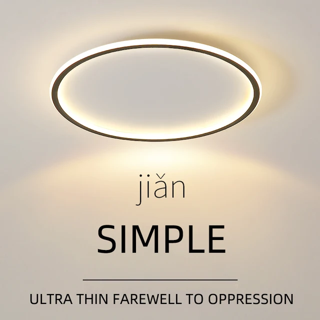 Ultrathin รีโมทคอนโทรลห้องนอนโคมไฟเพดาน LED โมเดิร์นทางเดินระเบียงโคมระย้าตกแต่งบ้านห้องนั่งเล่นโคมไฟ 1