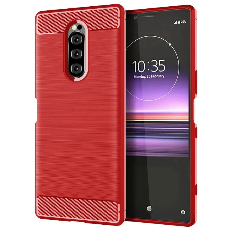 For Sony Xperia 1 J8110 J8170 Case Shockproof Soft Silicone Back Cover Phone Case TPU Bumper for Sony Xperia 1 J9110 J9150 5
