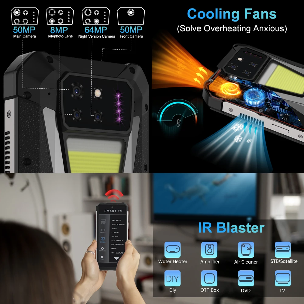 Unihertz-tank 3sスマートフォン、NFC付き、wifi 6電話、搭載