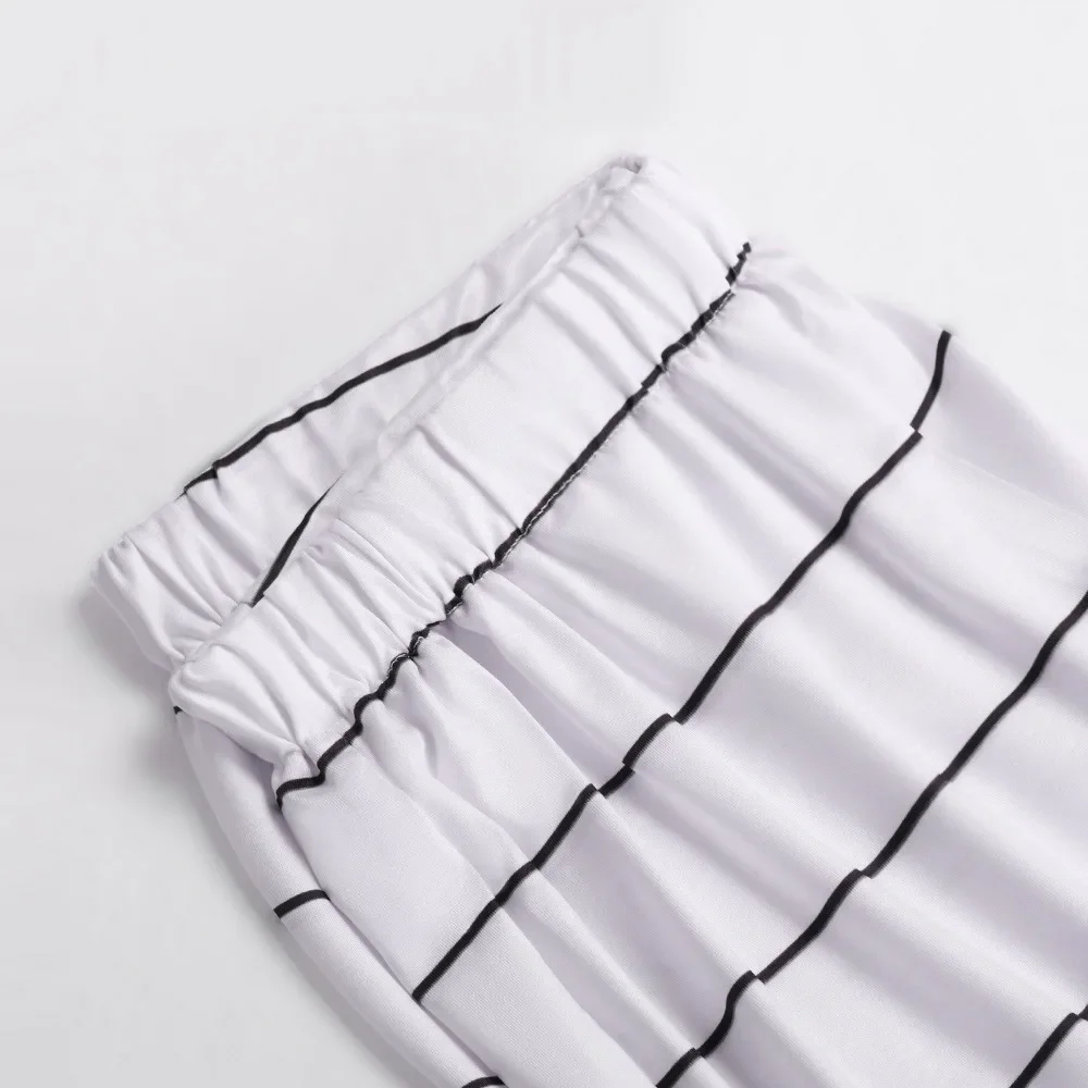 Naruto: Sarutobi Asuma | White Striped Battle Suit Cosplay Costume 26 White Striped Battle Suit Cosplay Costume for Women
