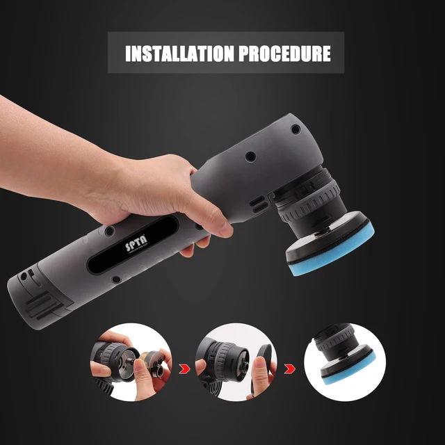 A Revolução da Polição de Carros: SPTA Mini Cordless Polisher 3 SPTA Mini Cordless Polisher: Professional Car Detailing at Your Fingertips