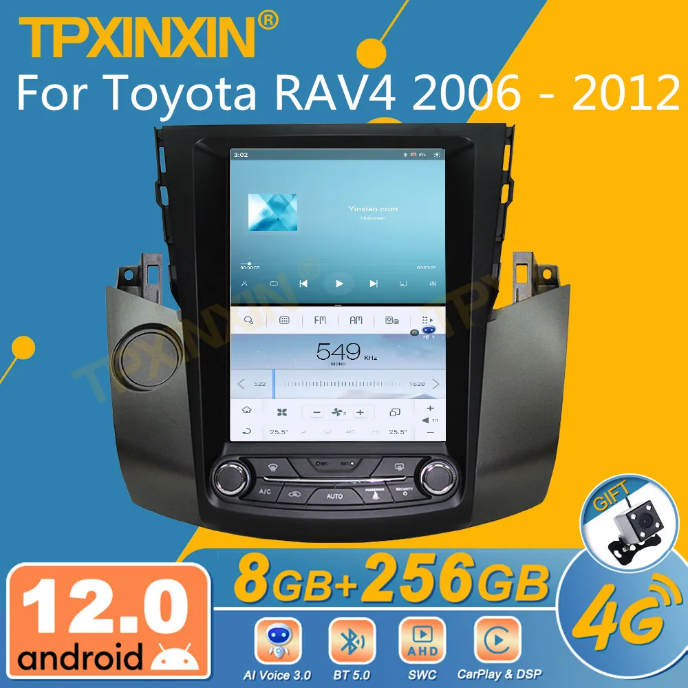 

Автомагнитола для Toyota RAV4 2006-2012, Android, экран Tesla, 2Din стереоприемник, Авторадио, мультимедийный плеер, головное устройство с GPS Навигатором