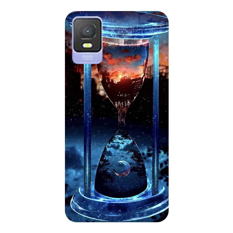 Football-Themed Soft Silicone Back Case for TCL 403 - Durable Phone Cover