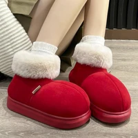 Kidmi Classic Fur Boots For Women Winter Boots Outdoor Fashion Ankle Long Boots For Women Padded Boots New Indoor Warm Fur Shoes 1