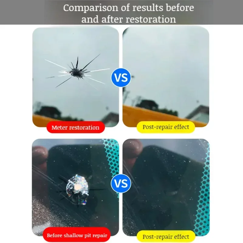 Car Glass Repair Tool Car Windshield Repair Kit Scratches Cracks Chips Glass Repair Environmentally Friendly Vehicle Windows Fix Tools