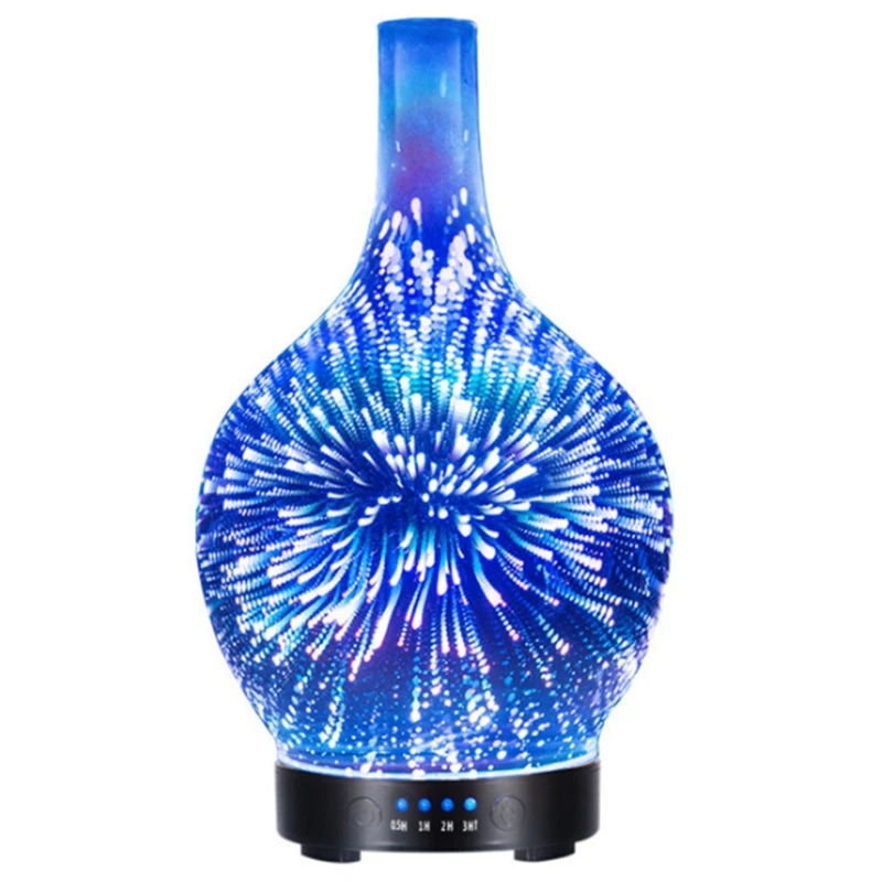 

Essential Oil Diffuser,Glass Vase Aromatherapy Essential Oil Diffuser Changing Shut-Off Mist Humidifier