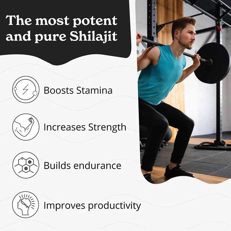 Natural Organic Shilajit Mineral Supplements for Immune Health Metabolism Overall Physical Health 1.06oz