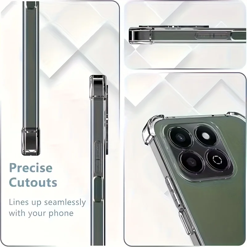 Clear Soft Silicone Back Cover - Transparent Phone Case