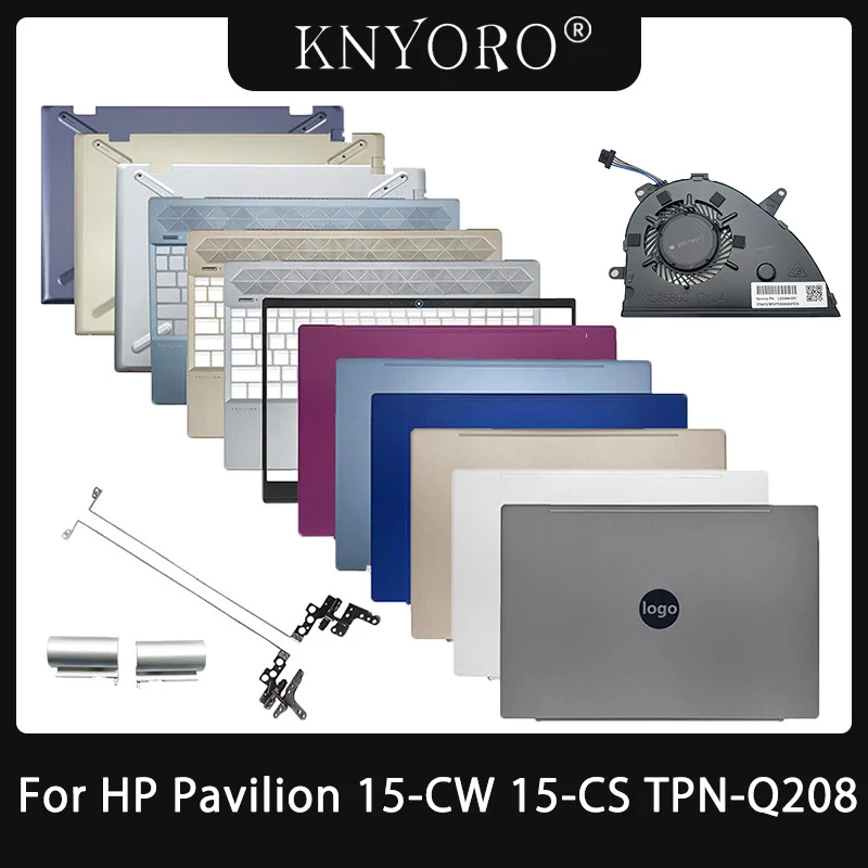 

NEW For HP Pavilion 15-CW 15-CS TPN-Q208 LCD Back Cover Front Bezel Palmest Upper Top Case Bottom Cover Laptop Housing Case 15.6