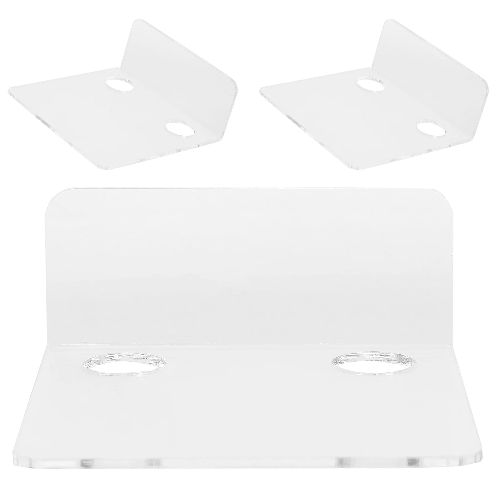 3 Pcs Floating Wall Shelf Webcam Mount Baby Monitor Small Storage Speaker Bracket Hide Cables Save Space Children