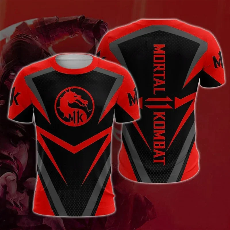 

Summer New Fighting Game Elements 3D Printed Street Wear Fashion Men's O-neck T-shirt Top Loose Comfortable Short Sleeves