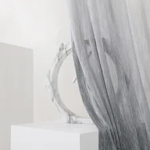 Rideau de fenêtre en bambou, nouvelle Section en coton dégradé, Simple, décoration pour salle à manger, chambre à coucher 