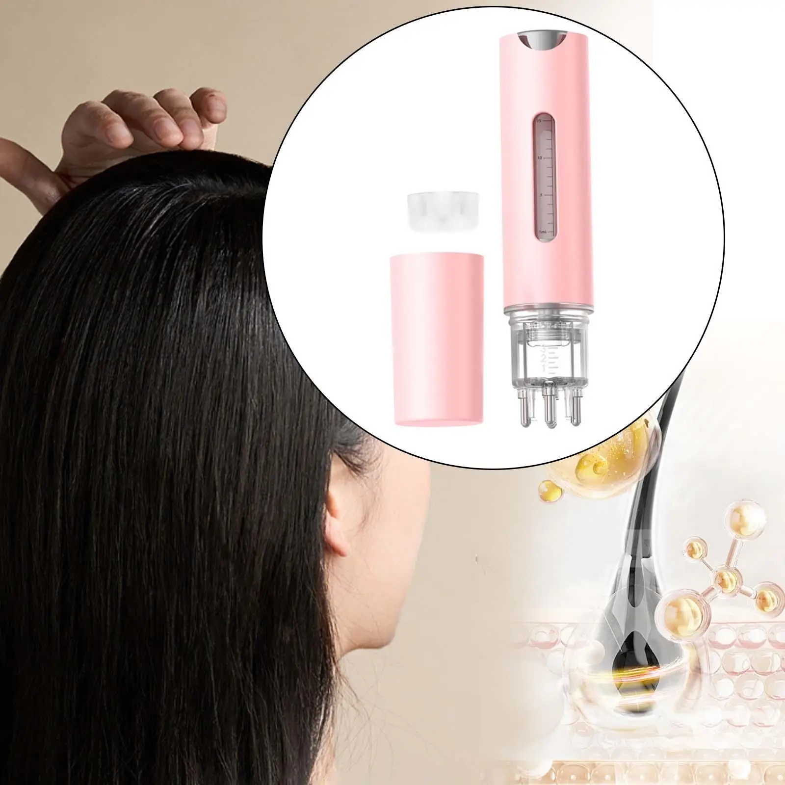 Scalp Applicator Hair Oil Applicator Head Brush Massager