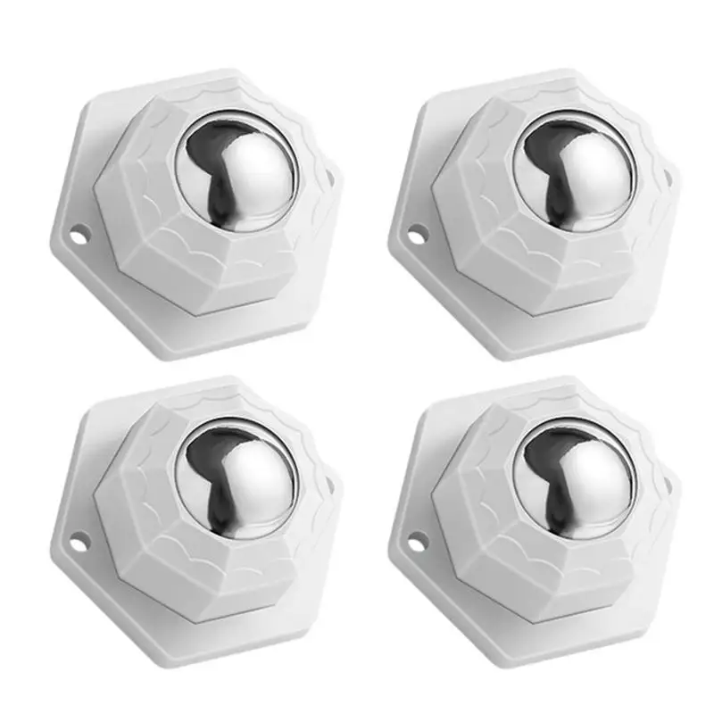 

Paste Universal Wheel 360 Degree Rotation Sticky Pulley Pack Of 4 Furniture Universal Wheels For Bins Bottom Storage Box