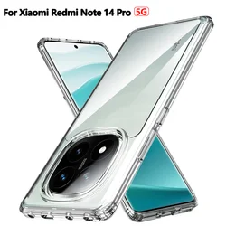 Clear TPU Shockproof Drop-Proof Case with Camera Protection for RedmiNote 14 Pro 4G (Transparent)