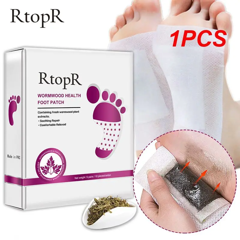 

1PCS 5 Pairs Detox Foot Pads Patch Detoxify Toxins Adhesive Keeping Fit Health Care Remove Body Toxins Slimming Sticky Help