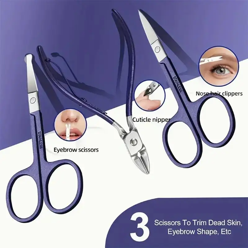 Nail Care Tools, Professional Nail Clipper Set, Personal Clippers For Home Manicure, Men's Foot Care Knife