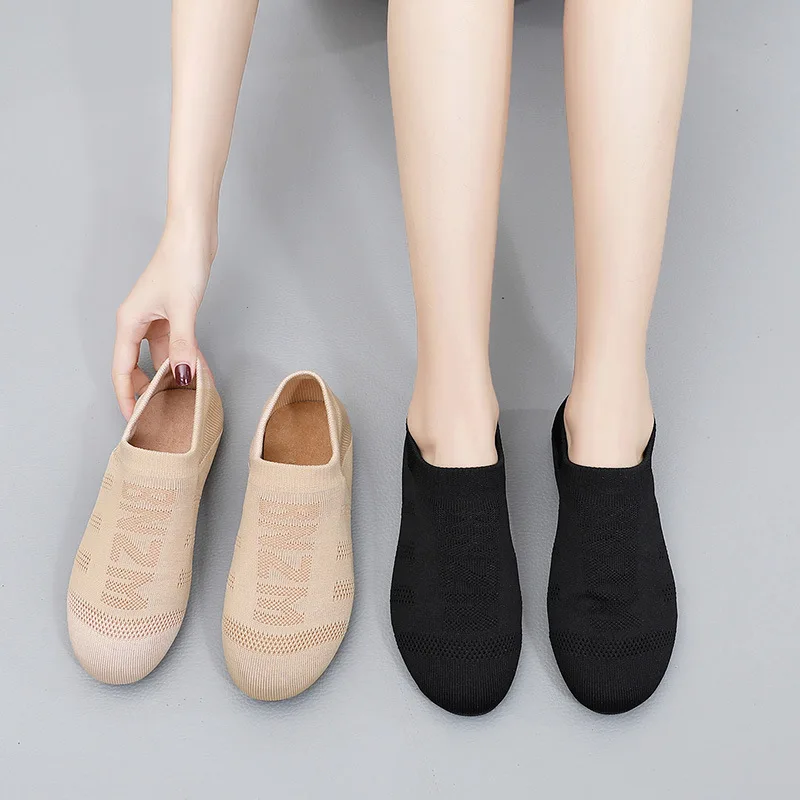 

Flat Ballet Shoes for Girls Women Breathable Flying Mesh Latin Dance Shoes Ladies Practice Dance Sneaker Women Shoes Trend 2022