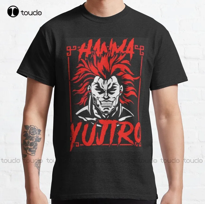 

Классическая футболка Baki - Yujiro Hanma badass, рубашки для гольфа, женские рубашки для гольфа на заказ, Подростковая футболка унисекс с цифровой печатью, женская футболка