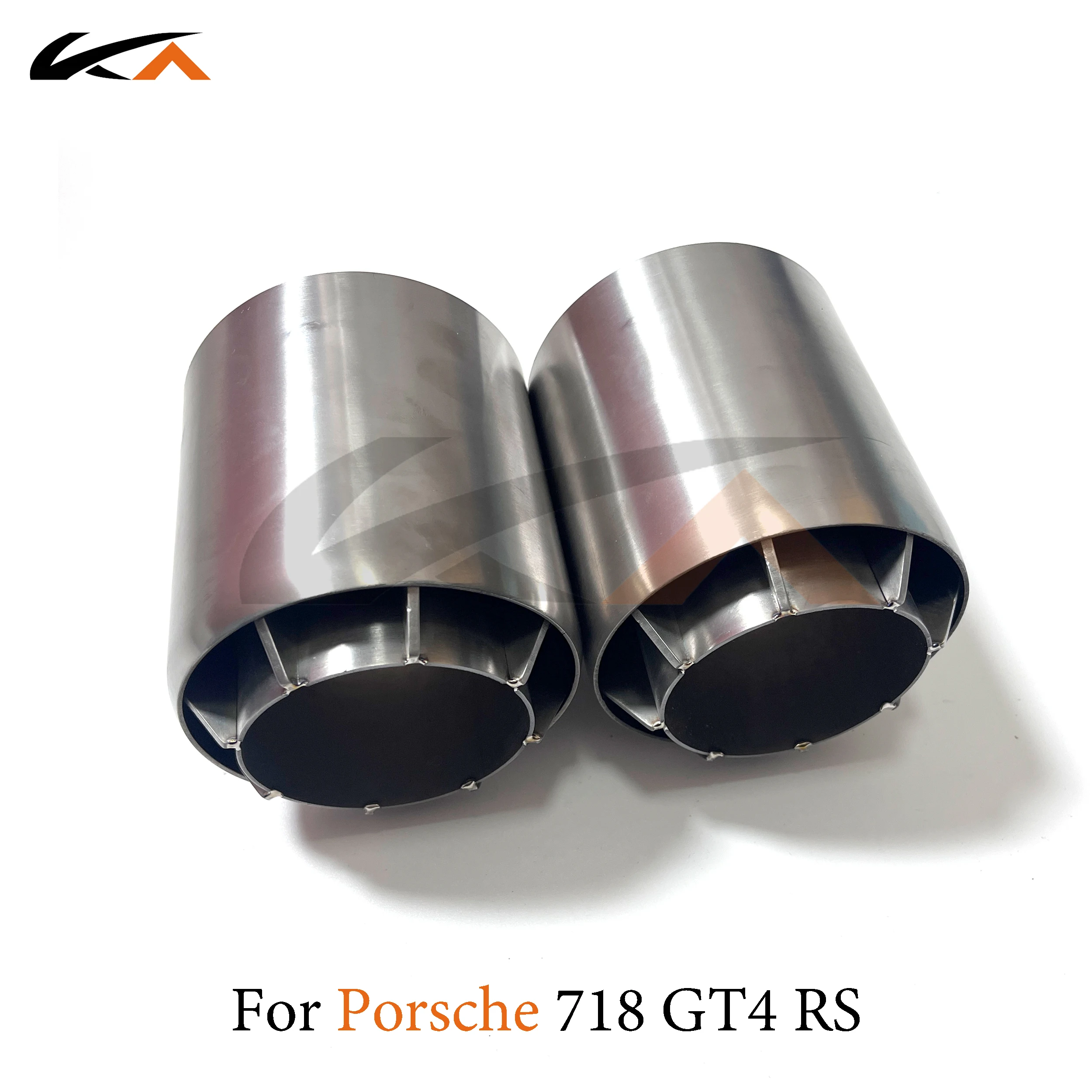 

KA Tuning Titanium Alloy Exhaust Tips Performance System Parts For Porsche 718 GT4 GT4 RS tips Tailpipes Car Accessories