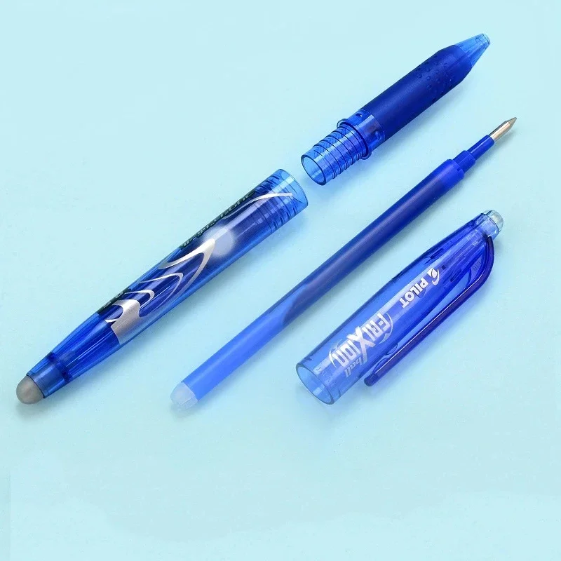 Pilot Pen 0.5mm Blue Black Red Ink Erasable Gel Pen with Replaceable Refill Rod Japanese Stationery Office School Writing Supply 3
