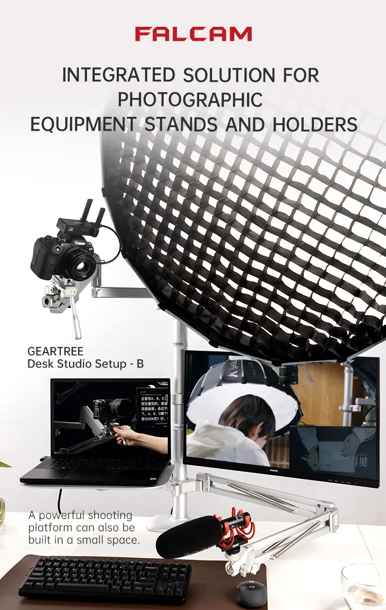 Description Picture 2 of itemFALCAM Geartree Professional Photography Home Studio Accessories Clamp Full Motion Swivel Arm for Geartree System