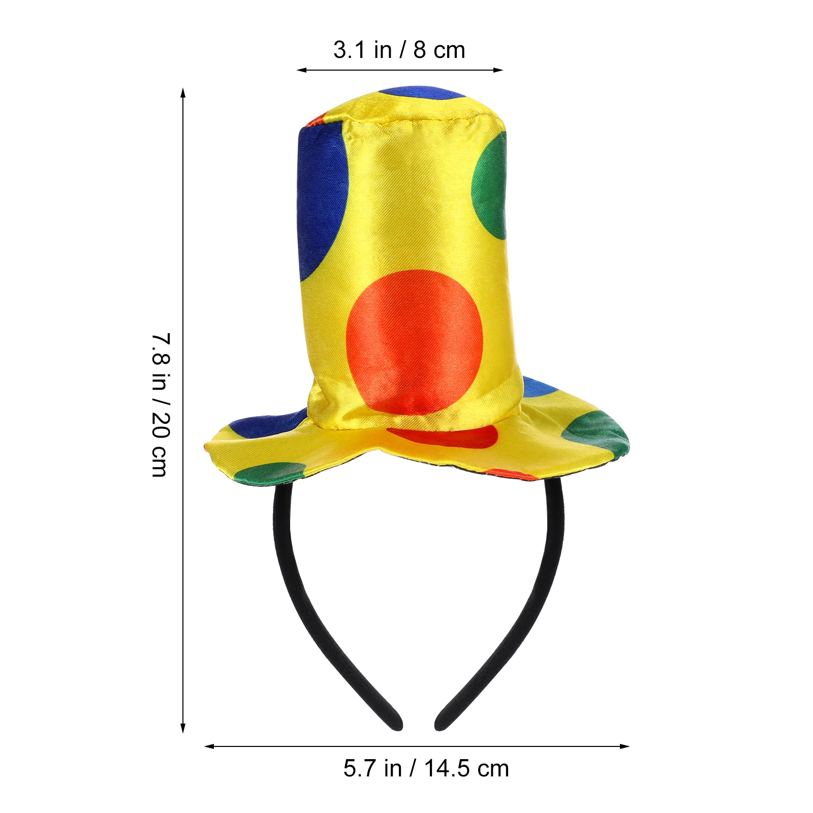 1pc Jester Headband Clown Hat Top Hat Clown Cap Carnival Party Costume Performance Props Headdress For Adults Kids