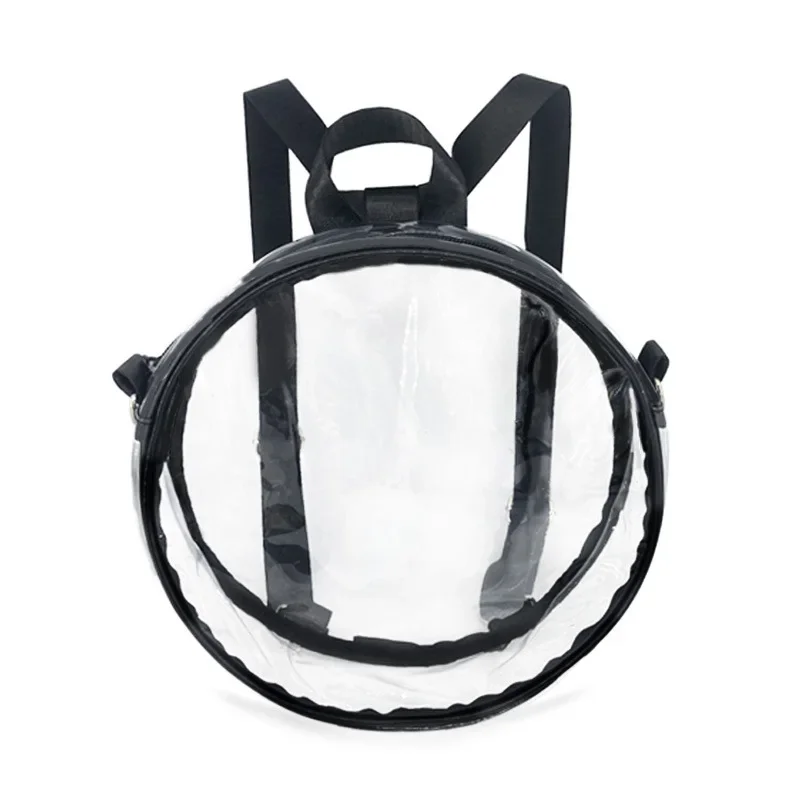 Women's Jelly PVC Backpack Transparent Waterproof Beach Travel Shoulder Bag Crossbody Bag Dual-Strap Design Ideal for Hiking