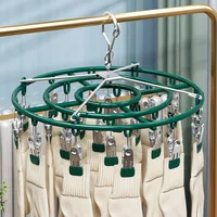Stainless Steel Socks Drying Hanger, Windproof Hanging Socks Rack, Multi-Functional Underwear Sock Artifact, Household 1