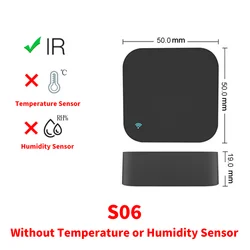 Smart WiFi IR Remote with Temperature and Humidity Sensor - Compatible with Voice Assistants (Without Sensor)