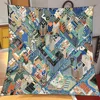 90cm Silk Scarf Van Building Printed Square Scarf Head Echarpes Silk Foulards Femme Wraps Beach Shawls Bandana Lady Hijabs 2