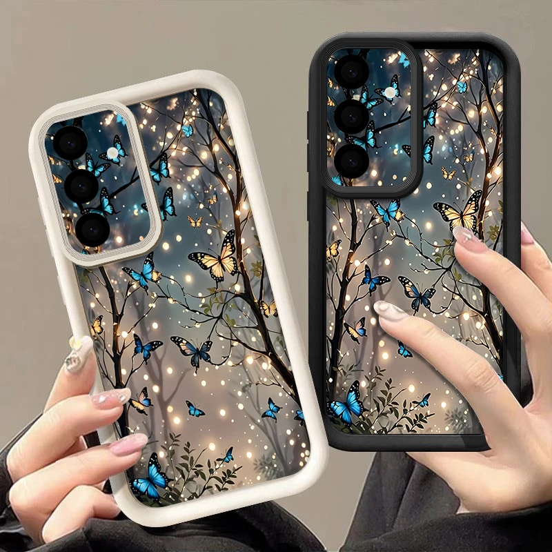Luminous Butterfly Print Soft Phone Case