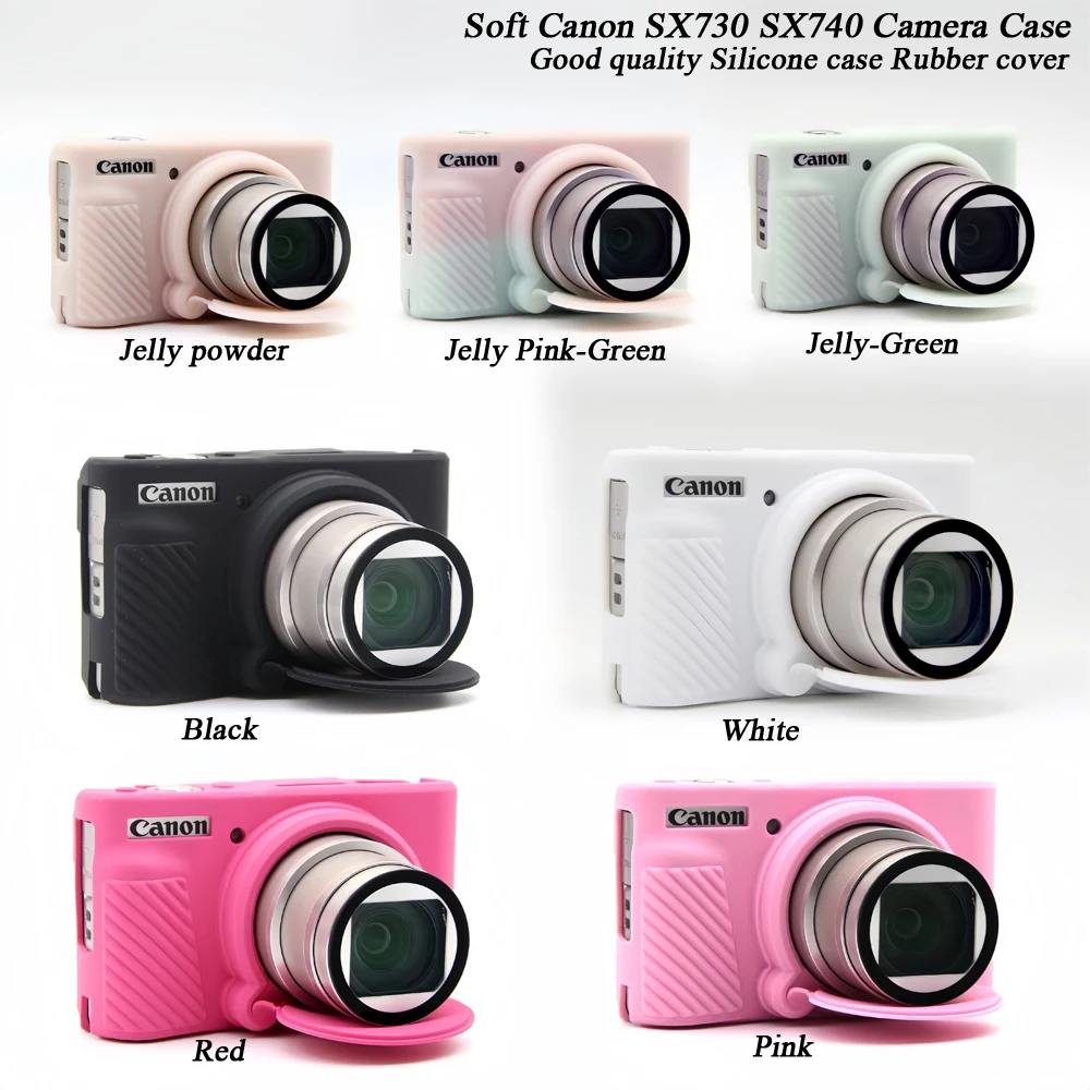Custodia Morbida In Silicone Sx740 Custodia Per Fotocamera Pelle Per Canon Powershot Sx730 Sx740 Sx740Hs Custodia In Gomma Per Fotocamera