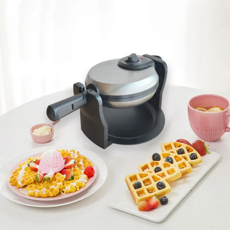 Maker, Belgian Waffle Maker Iron 180° Flip Double Waffle, 8 Slices,  Rotating & Nonstick Plates, Removable Drip Tray, Touch - AliExpress