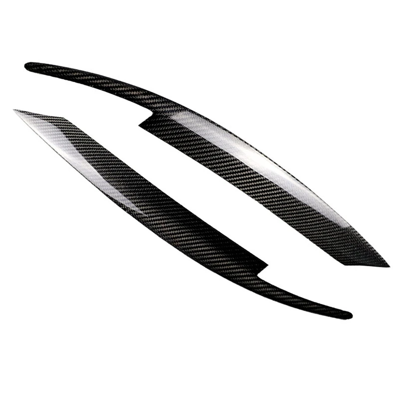 

2Pcs Car Carbon Fiber Headlights Eyelids Eyebrows Stickers for Subaru Impreza 08-11Wrx