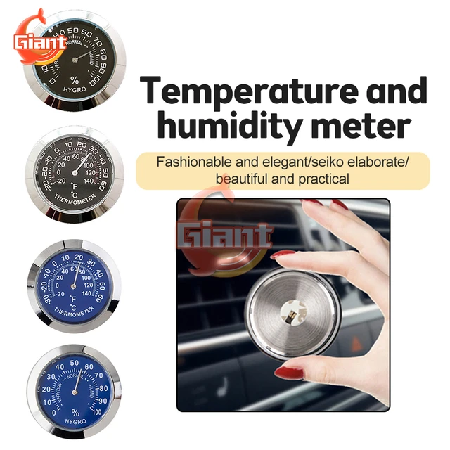 Digital Mini Thermometer Mechanical No Battery Analog 58mm Car