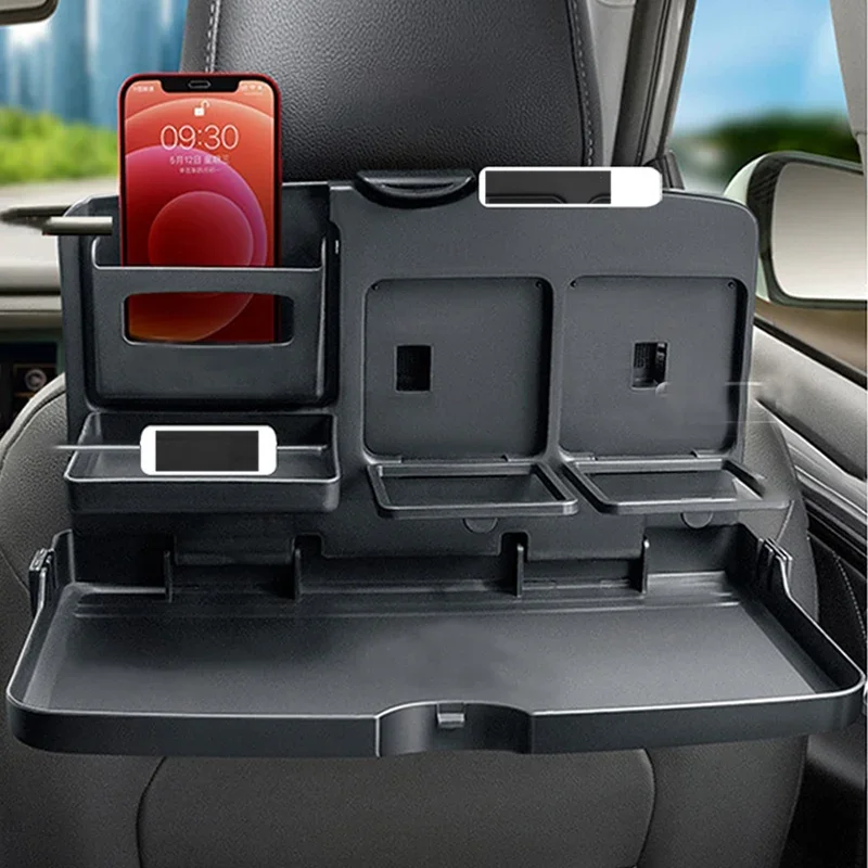 Tragbarer Auto Esstisch klappbare Lebensmittel becher Tablett Auto Innenraum Lager regal Rücksitz Tasse halten Multifunktion sauto Autoteile