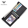 WILLIAMPOLO 100% Genuine Leather Wallet Men Crocodile Pattern Men Card Holder Wallet Real Cowhide Wallets For Man 4
