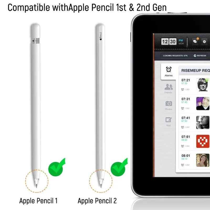 Embouts de crayon en silicone pour Apple Pays l, pointe fine, pointe transparente, pointe de rechange, pointes de stylet de remplacement, 1, 2, 1-4 pièces