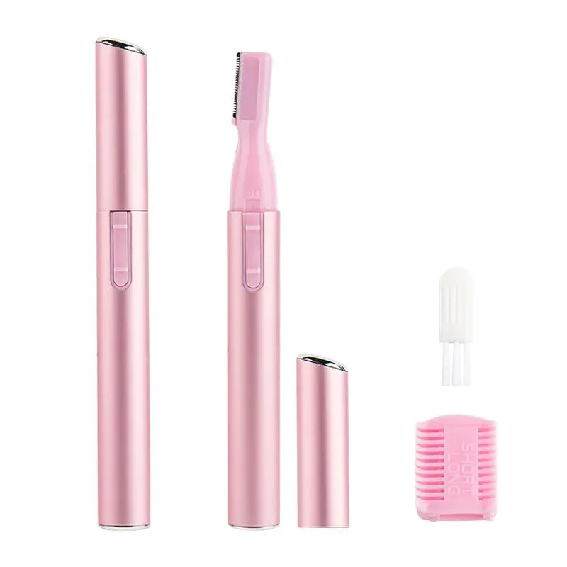Multi Functional Mini Handle Beauty Women Painless Automatic Shaving Trim Eyebrows Electric Eyebrow Trimmer Pink Black eyebrow trimmer