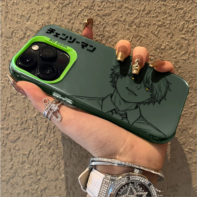 Chainsaw Man Reze & Denji Couple Art Phone Case Cover