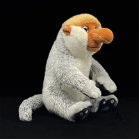 Proboscis Monkey High Fidelity Anime Cute Plushie Nose Ape Plush Toys Lifelike Animals Simulation Stuffed Doll Kawai Toy Gifts 2