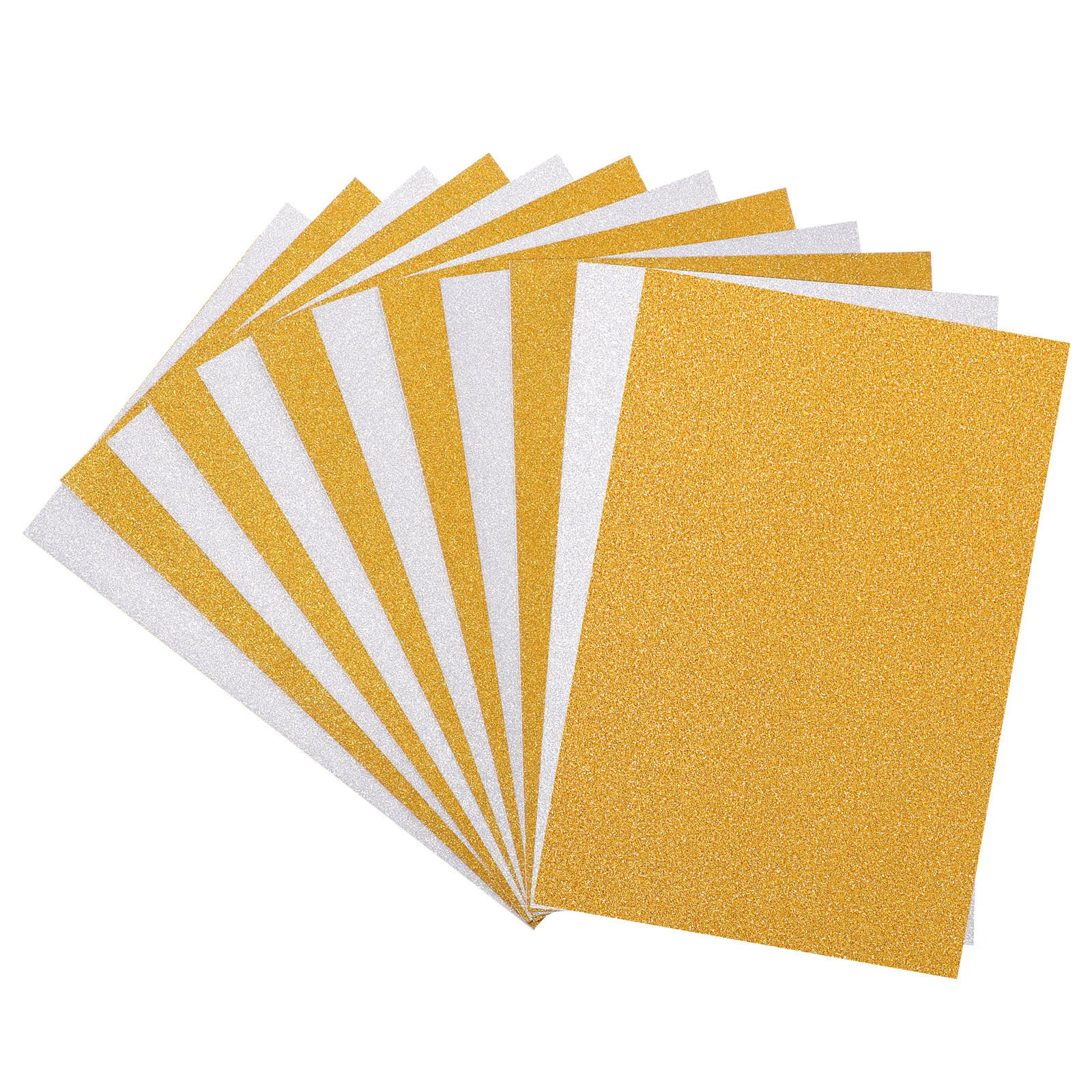 Neon Orange Glitter Cardstock Paper, 10 Sheets A4 Single Sided