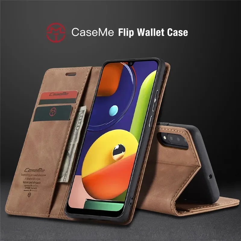 Premium Flip Leather Wallet Card Case - Elegant Protective Cover