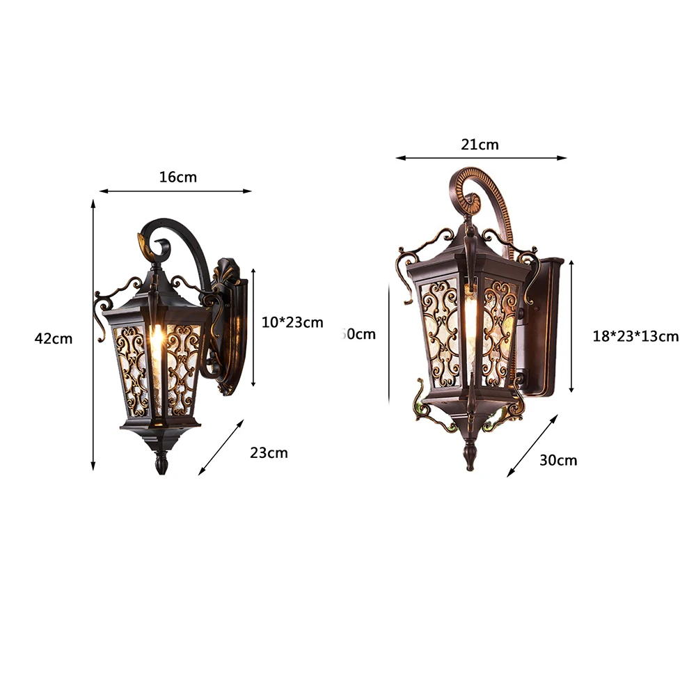 European Outdoor Wall Lights Waterproof Garden Lights Super Bright Outdoor Villa Front Door Entrance Both Side Balcony