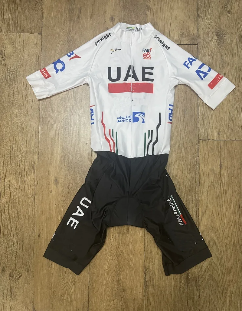 LASER CUT Skinsuit 2024 UAE Team Bodysuit SHORT 1