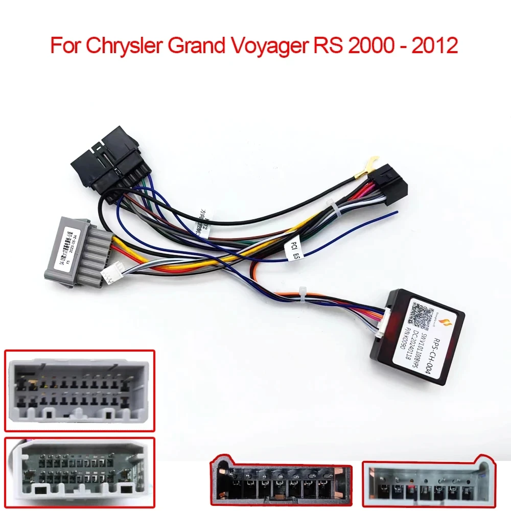 Car android radio connector canbus wires For Dodge Caravan 4 For Chrysler Grand Voyager RS DODGE CARAVAN Jeep Harness Cable